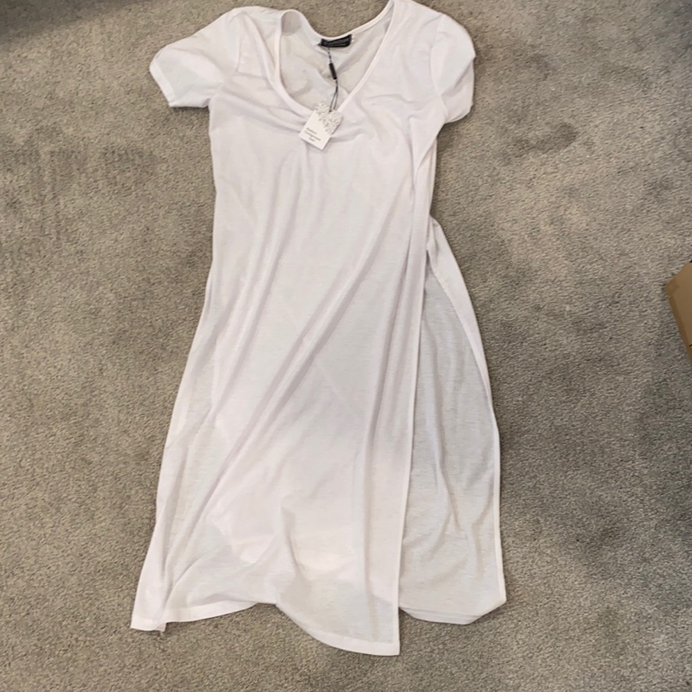 T shirt dress with slit